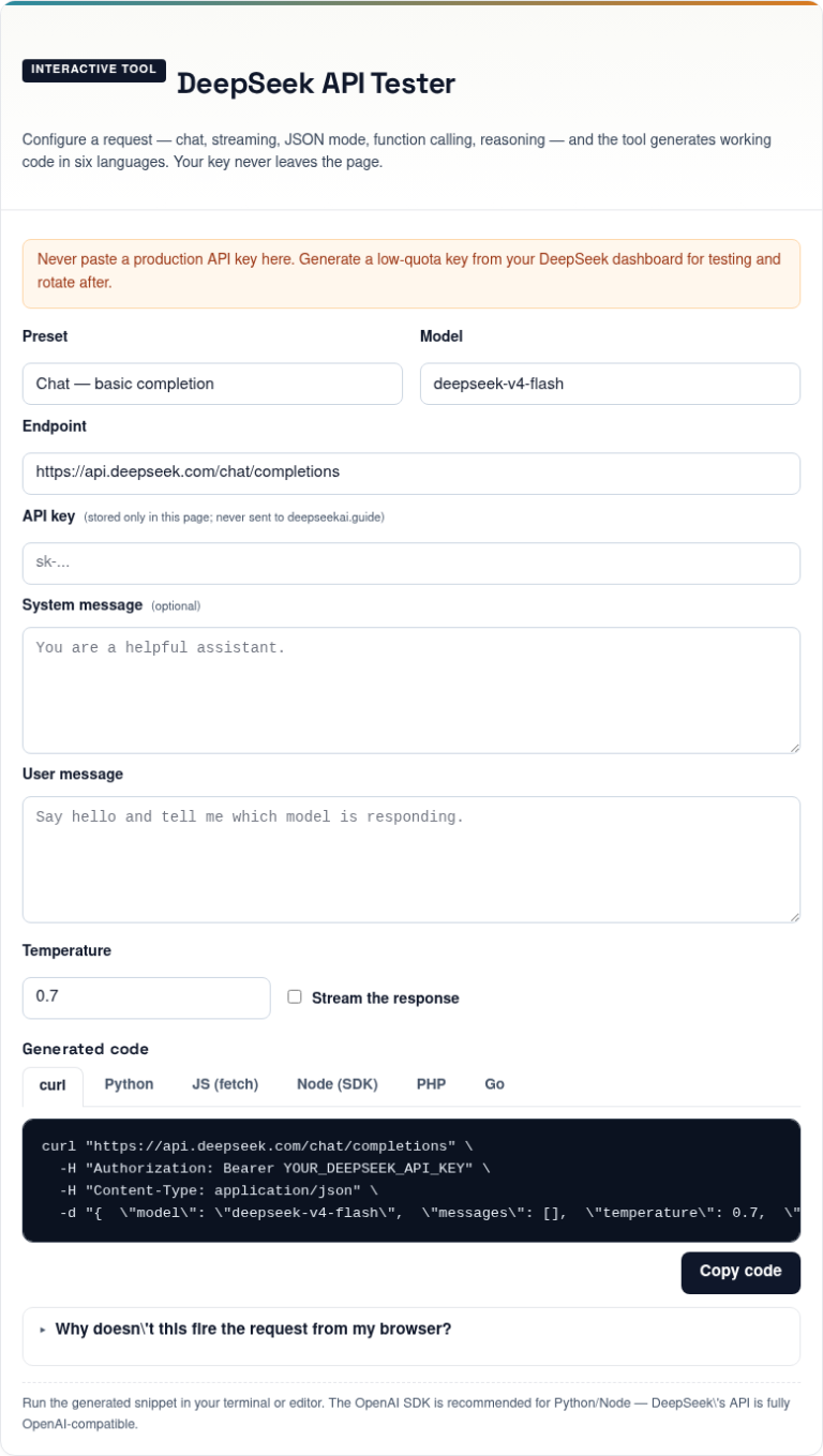 DeepSeek API Tester: Tools & Methods to Validate Calls