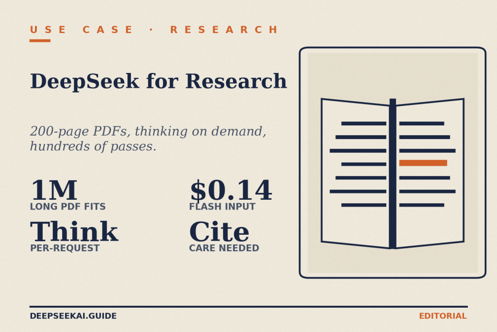 DeepSeek for Research: A Practitioner's 2026 Guide